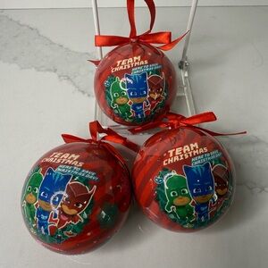 3 Nickelodeon PJ Masks Christmas Tree Ornament Preloved